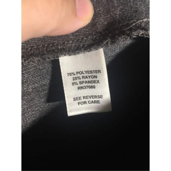 Womens Cato Trousers Leggings Dark Grey Wide Leg Business Casual Career Work - Picture 5 of 5